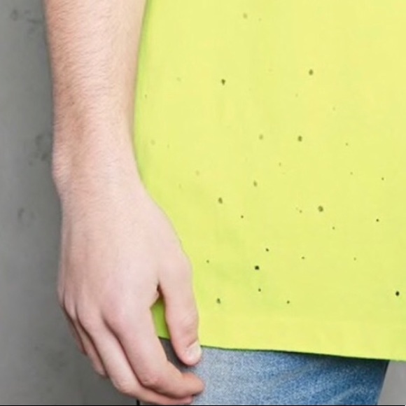 21 Men Distressed Cotton-Blend Tee Sz M - Picture 7 of 10